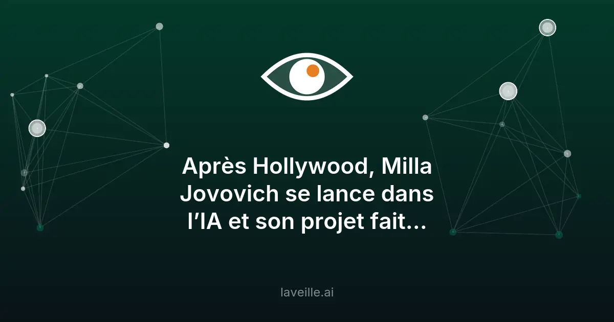 Milla Jovovich lance MemPalace, l'IA qui mémorise mieux